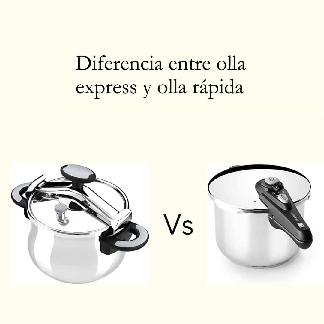 Diferencia entre olla express y olla rápida
